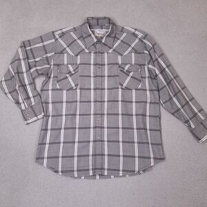 New Frontiers‎ Big Yank Shirt Mens XL Long Sleeve Pearl Snap Button Up Western